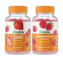 Zinc Lifeable 50mg + Magnesium, Gummies Bundle - Great Tasting, Vitamin Suplement, Gluten Free, GMO Free, Chewable Gummy