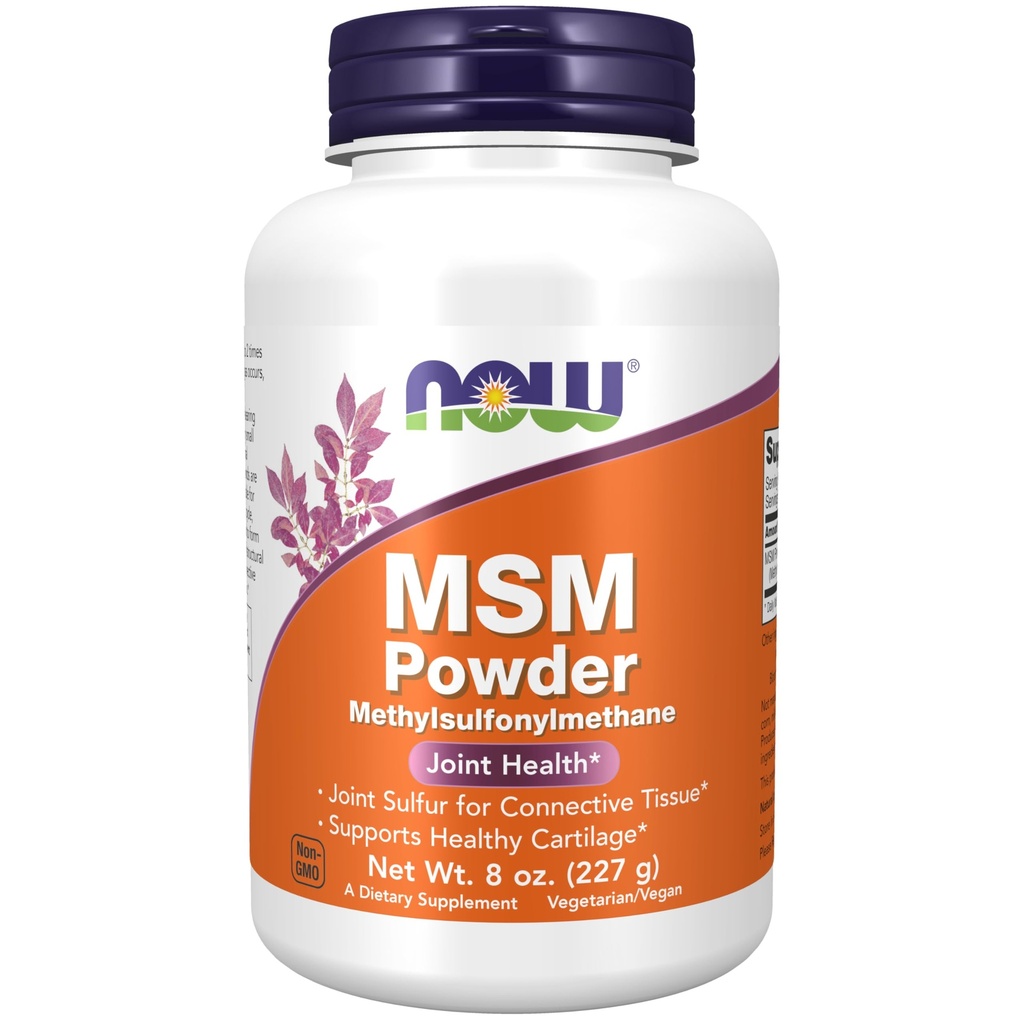 Sekarang Makanan Suplemen, MSM (Methylsulfonymetana) Powder, Supports Healthy Cartilage *, Gabungan Kesehatan *, 8- Ounce