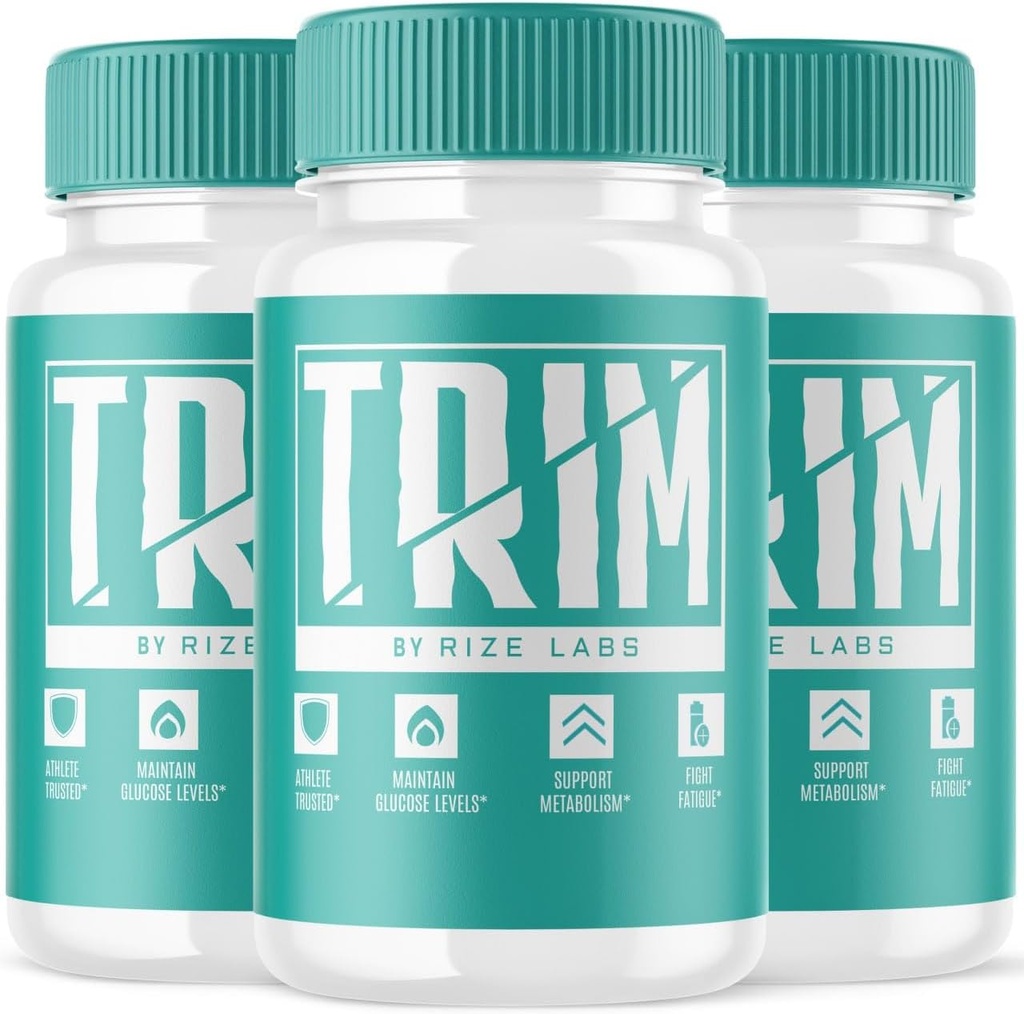 Rize labs Trim Suplement, Capsules for Advanced Wheight Loss, Pills Curated to Push Through The Cutting and Sculpting Fase a Sculled Physique - Paket 3 (180 Capsules)