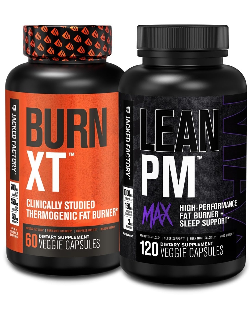 Jacked Factory Burn- XT Clinically Studied Thermogenic Weight Loss (60 Capsules)