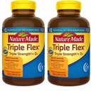 Nature Made TripleFlex, Glucosamin Chondroitin dan MSM - 2 Botol, 200 Caplets Masing-masing, 400 Caplets Total