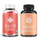 WellPath Murni Apple Cider Vinegar dengan Ibu Gummies & Mind Otak Suplemen dengan Mane Singa - Mendukung Fokus & Memori, 60 Ct Masing-masing