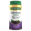 Nature 's Bounty Elderberry Gummies, Dietary Supplemen, Support Immune Health, Berisi Vitamin A, C, D, E dan Zinc, 100 mg, 70 Gummies