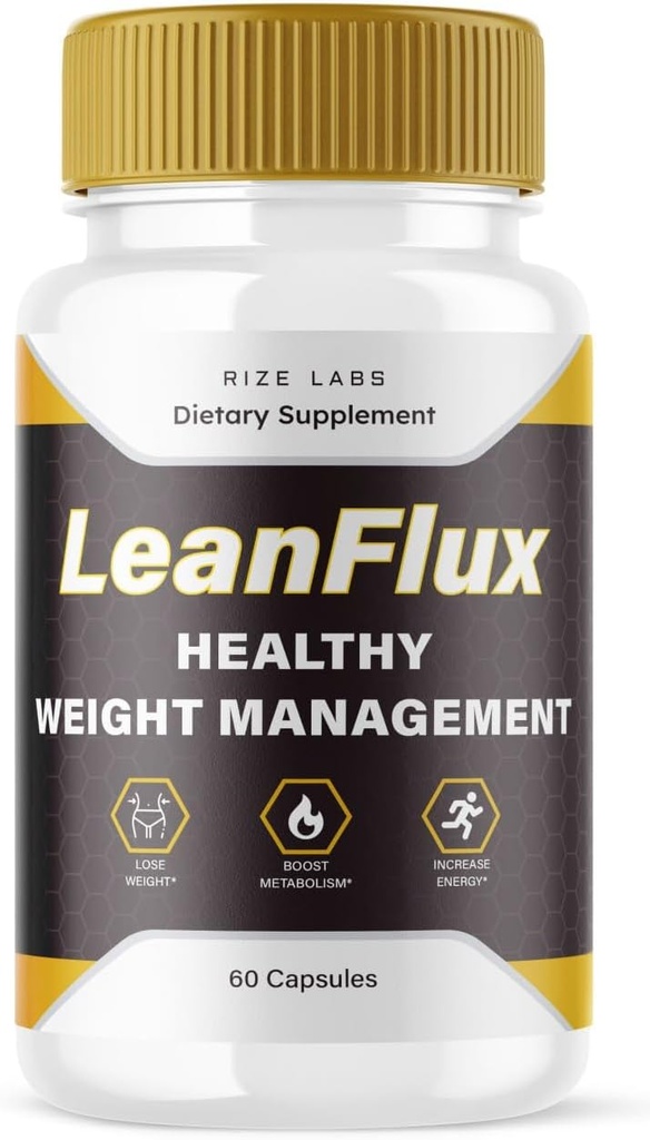 Rize lab LeanFlux - Lean Flux Weight Leoss untuk Meningkatkan Levels BAT, Review Leanflux Tidak-GMO Mudah untuk Swallow Supplement Pills, Gain Brown Adipose Tissue BurnFat (60 Capsules)