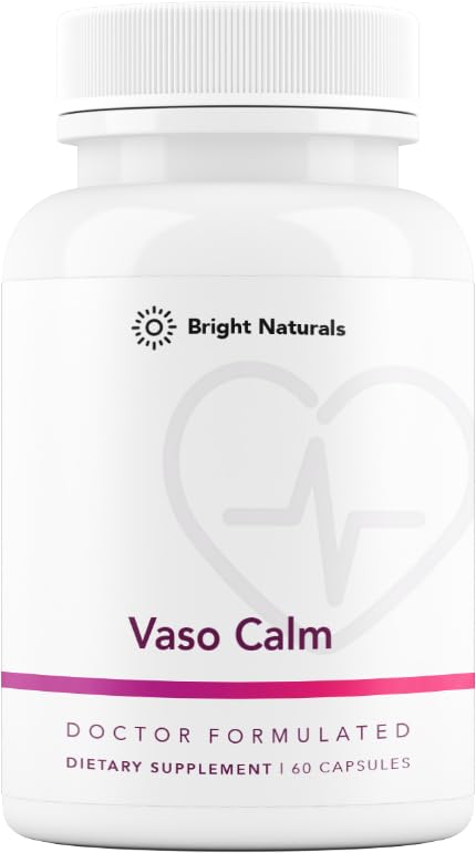 Vaso Calm-Healthy Blood Balance Supplement - Features Fermentasi Bawang, Celery dan Grape Seed Extract, Hibiscus, dan Vitamin K2 - Dibuat di Amerika Serikat
