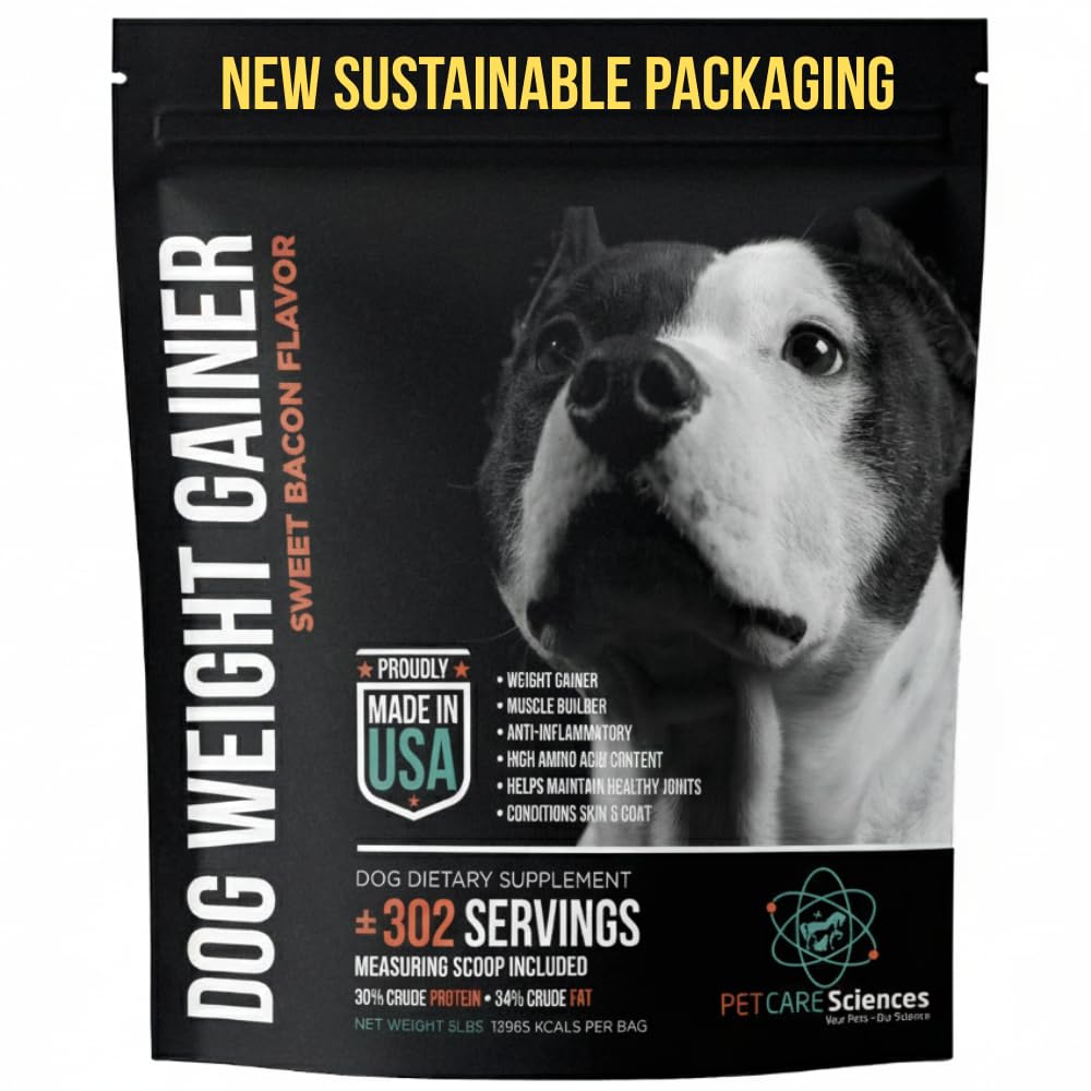 PET Care Science 5 Lbs Servings of Dog Weight Gain Suplemen untuk Dogs - Canine and Dog Muscle Builder - dibuat di USA