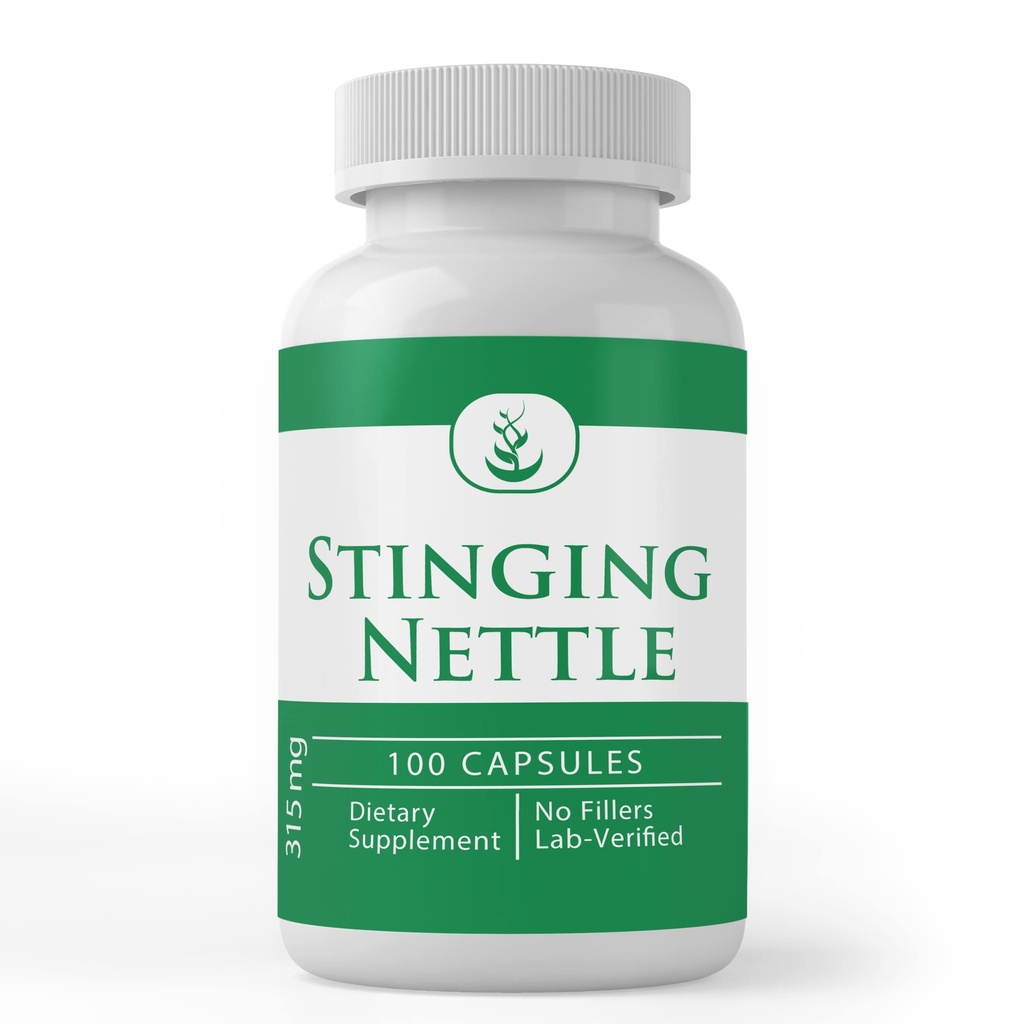 PURE ORIGINAL INGREDIENTS Stinging Nettle (100 Kapsul) Leaf Always Pure, No Additives Or Fillers, Lab Verified