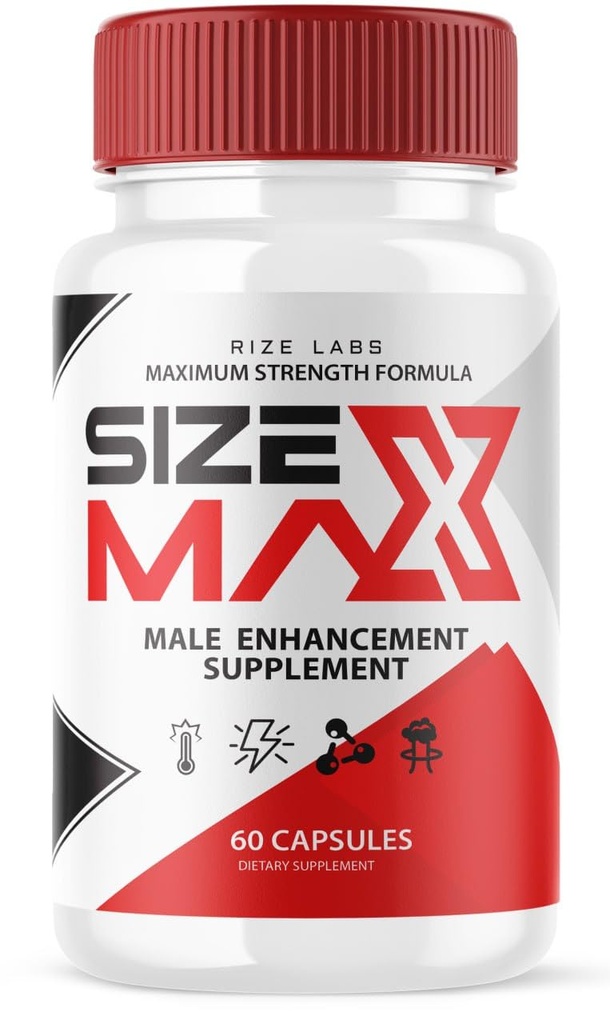 Rize Lab Ukuran Max Pill, Natural and Effective Capsules, Support The Body to Act Longer and Better (60 Kapsul)