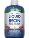 Nature 's Truth Liquid Iron Drops Suplemen 18mg 124; EscalyMineral 124; Vegan, Non-GMO, Gluten Free