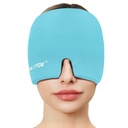EXQUISEFE Migraine Headache Relief Cap, Gel Ice Head Chack, Hot and Cold Therapy, Headache Eyes Mask for Sinus, Puffy Eyes, Tension and Stress Relief (Blue)
