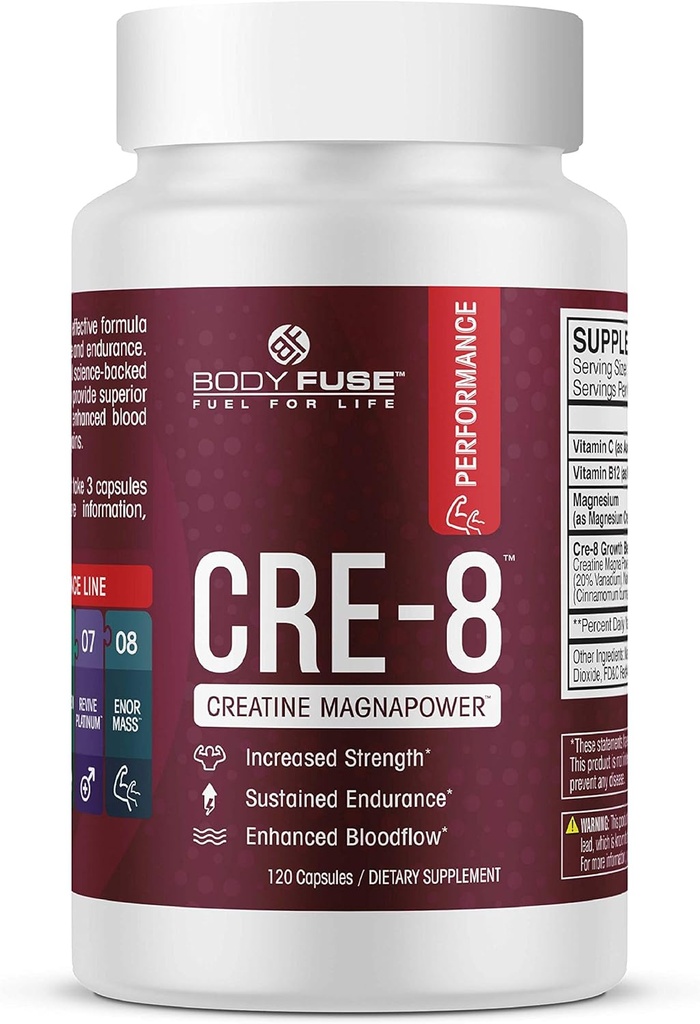 CRE-8 Creatine 126; Kekuatan, Endurance & Turunkan Pemulihan Waktu 124; 40 Hamba
