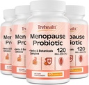 Suplemen Menopause bagi perempuan, 120 miliar CFU Probiotik, 13- 1 Herbs & Botanicals Kompleks, untuk Hormone Menopause, Hot Flashes, Night Sweats, Mood Sturbances, Vegan, 240 Capsules