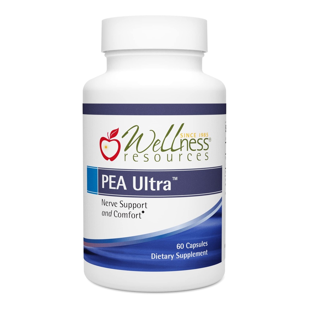 Sumber Daya Wellness Pea Ultra dengan Levagen + High Absorpsi Pea Suplemen untuk Minor Pain, Gabungan Kesehatan, Sleep Dukungan, Kesehatan Otak & Stress Dukungan - Palmitoylethanolamide 300mg, 60 Capsules