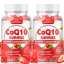 Softbear CoQ10 Gummies 400mg Koenzim Q10 Suplemen untuk Dewasa, Tinggi Absorpsi coq10 + Omega-3, Magnesium, Vitamin B3 & Zinc untuk Cellular Energy & Antioksidant, Strawberry Flavor 120 Count