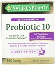 Nature 's Bounty Ultra Strength Probiotic 10, 140 Capsules