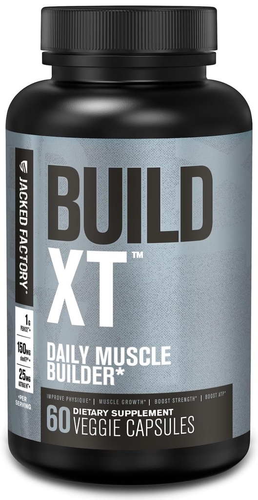Jacked Factory Build- EXT Daily Muscle Builder & Performance Enhancer - Suplemen Pembangunan Otot untuk Kekuatan Muskular & Perkembangan 124; Tradebments Peak02, Eleft ATP, & Astragin