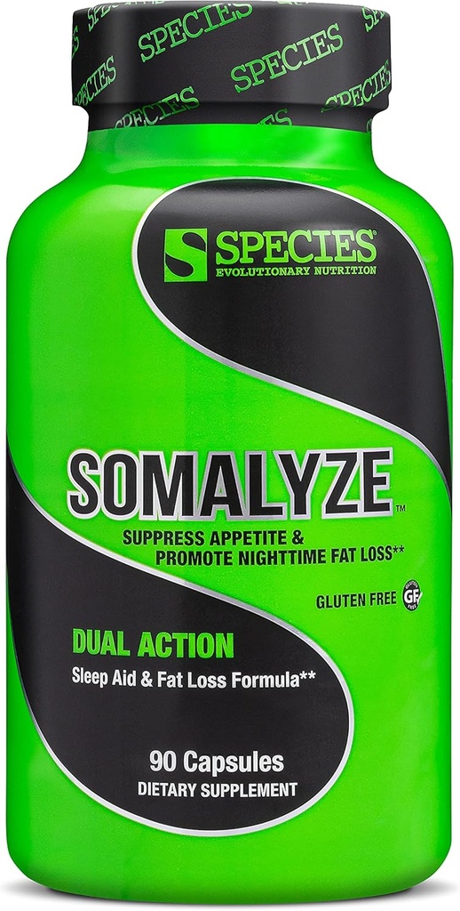 Species Nutition Sosalyze Stimulant Free, Appetite Supresant with GABA and Melonatin, Gluten Free Caps, 90 Kapsul