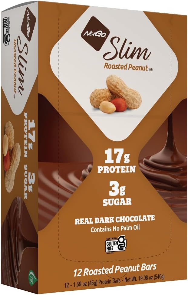 Kacang Coklat Hitam Nuro Slim, Protein 16g, gula 2g, 7g Fiber, Karb Low Net, Keto Friendly, Gluten Free, 12 Count