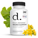 Suplemen Dukungan Otak Nootropics - 30 Kapsul - Pengadaan Fokus & Memori untuk Otak dengan Bacopa Monnieri, Huperzia Serrata, St John 's Welt & Ginkgo Biloba - Neuro Dukungan