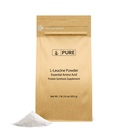 Murni Ingrediens Asli L- Leucine (1lb) Powder, Escular Amino Tambahan, Buruh-Verified