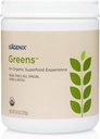 Isagenix Organic Greens, Minuman Super Food Mix of Phytonutrient Minum Mix dengan Organic Spinach, Kale, Spirulina, Chlorella, Brokoli, dan More to support Diet - 270 Grams (30 Pelayan)
