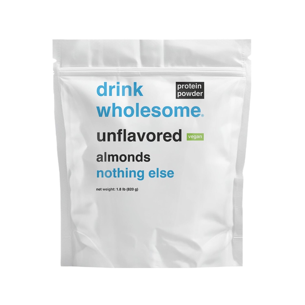 minuman sehat Vegan Unflashored Almond Powder 124. untuk Sensitive Attenach 124; Additity & Dairy Free 124; Tidak ada Articial Sweeteners 124; Tidak Ada Bloting, Farts atau Gas 124; Tidak Ada Konstipasi atau Diare