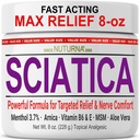 Sciatica Nerve Cream - Maximum Power Comfort Cream for Feet, Hands, Legs, Toes, Back