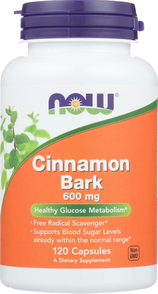 NOW FODS SPO Cinnamon Bark, 120 CT