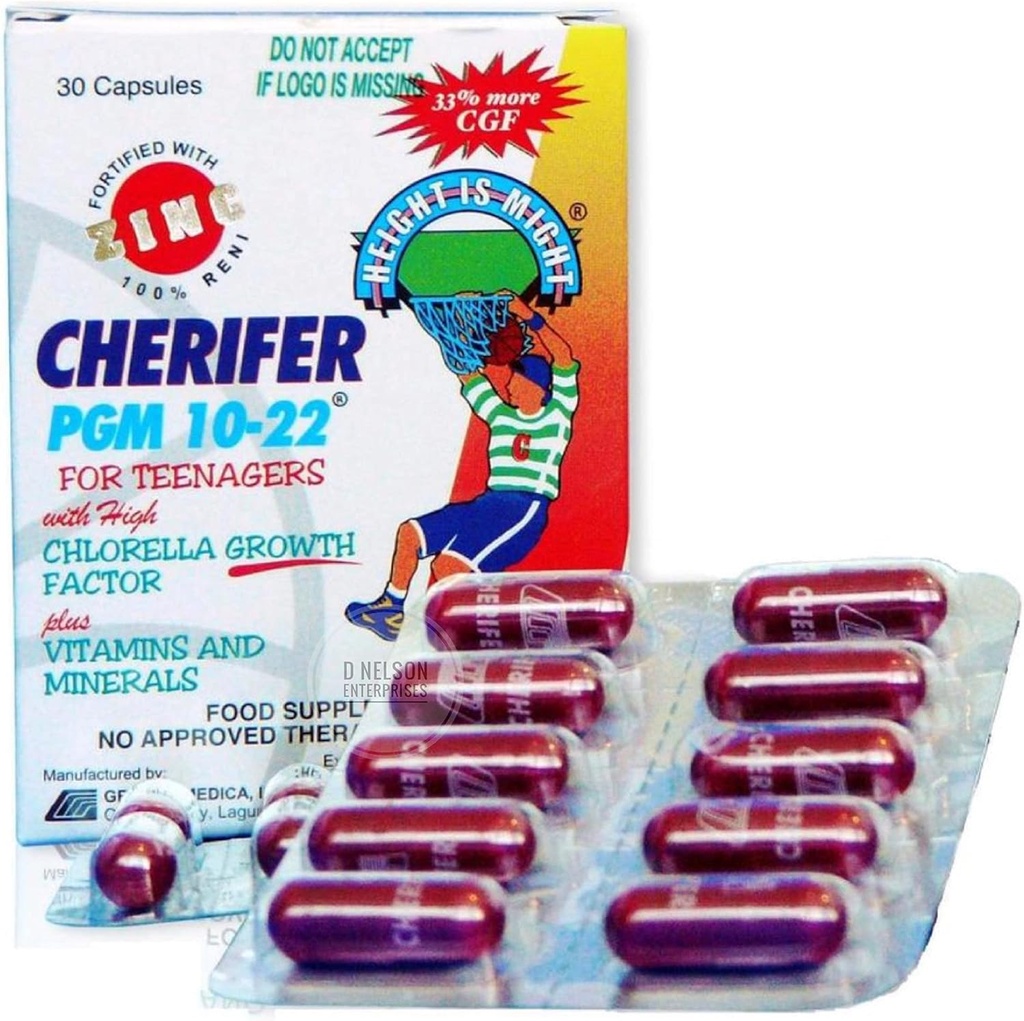 PGM 10- 22 High Chlorella Growth Factor (CGF) dengan Zinc, 30 Capsules