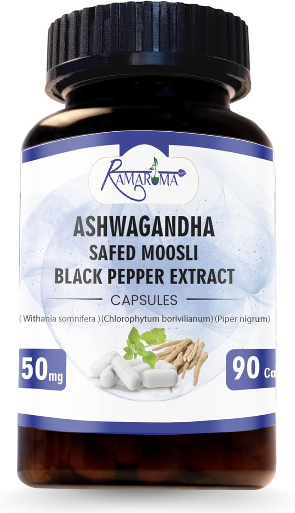 Ashwagandha Capsules 2.100 mg - 90 Capsules Ashwagandha Powder dan Root Extract.