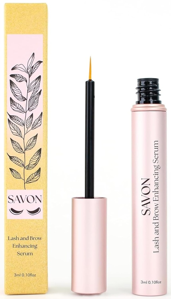 Organik Lash Growth Serum untuk Thicker, Longer Eyelains dan Eyebrows - dengan Biotin, Peptides, dan Panthenol - Natural dan Cruelty Free - USA - Lash and Brow Boost Serum - Eyelash Conditioner
