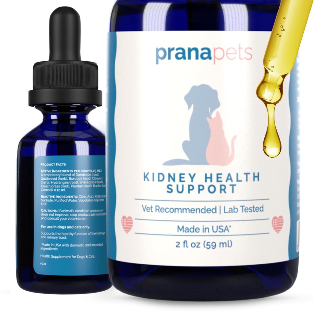 PranaPets Ginjal Dukungan Kesehatan untuk Kucing 124; Tentu Mendukung Fungsi Anak Sehat di Kucing 124; Herbal Formula Membantu Inflammasi & Gejala Isu Kidney