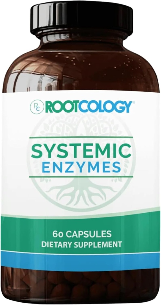 Rootkologi oleh Dr. Izabella Wentz 124; Systemic Enzymes 124; Dukung Normal Tissule Repair dengan Turmeric dan Ginger Extract 124; Dukungan Natural untuk Heally Heally Healy 124; 60 Capsules