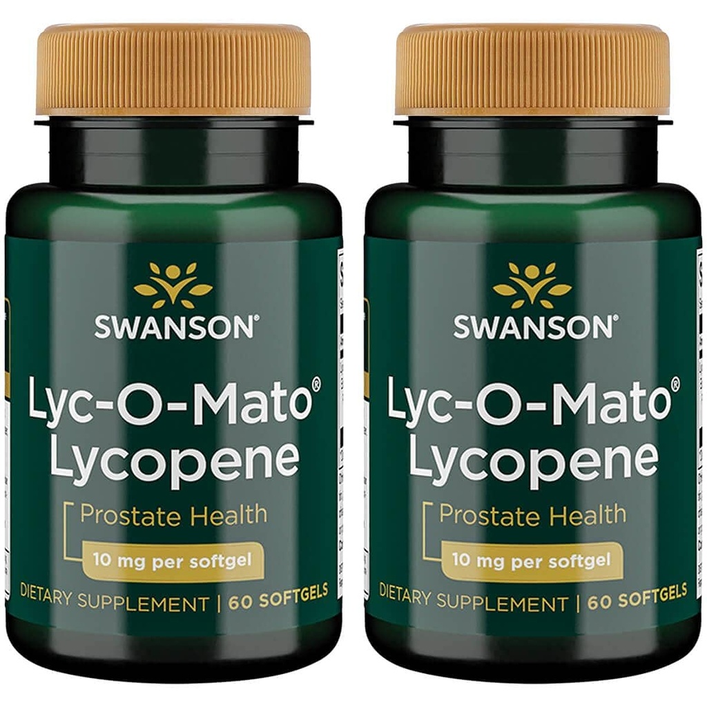 Swanson Lyc-O- Mato Lycopene 10 milligram 60 Sgels (2 Pack)