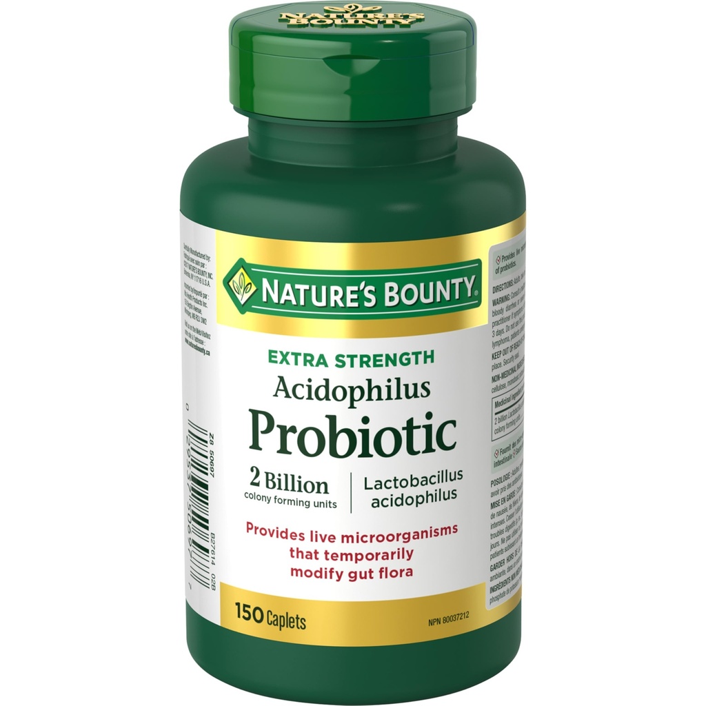 Nature 's Bounty Acidophilus Probiotic 2 Miliar, 150 caplet