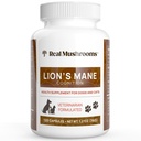 Jamur Real Mane Pet Mushroom - Pet Wellsbeing Kapsul - untuk Tambahan Cat & Dog & Vitamin - Dukung Mindful Routines - Organik, Vegan, Non-GMO, 120 Count