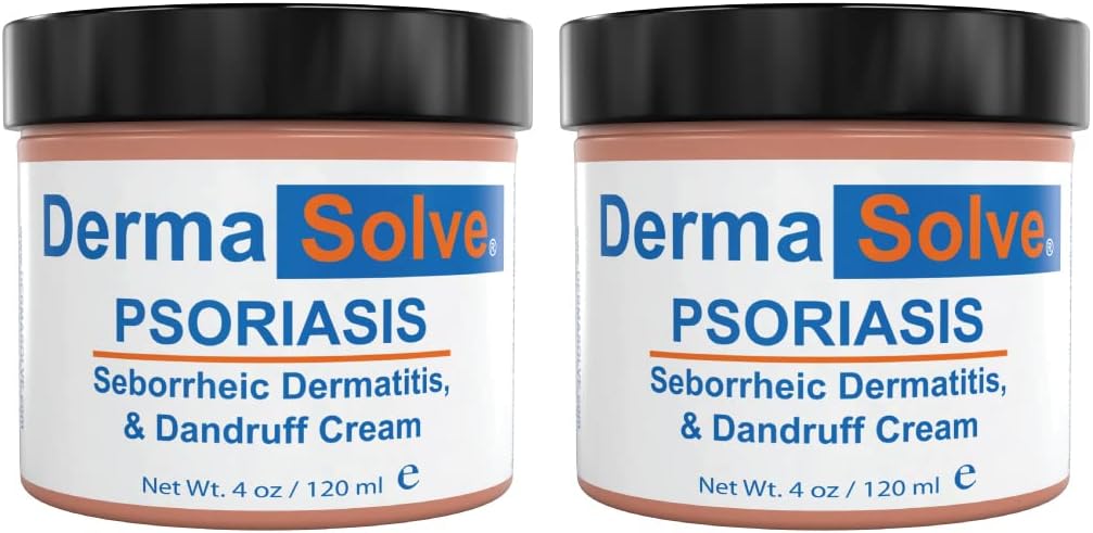 Extra Power Psoriasis Cream (2 Pack) - Dermatitis Seborheer & Dandruff Lotion - Advanced Moisturizing Relief Formulate untuk Memperlakukan Flakey Itchy Inflamed Skin and Prevent Future Flares - 4.0 oz ea.