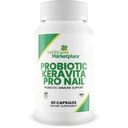 Probiotik Keravita Pro Nail - Dukungan Ammune Probiotic untuk Mendukung Tubuh untuk Membela Secara alami Melawan Fungus - Propiness Clear Nails - Dukung Healthy Gut Microbiome untuk Membantu Respon Imune