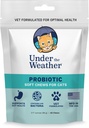 Under The Weather Pet Probiotic Chews for Cats 124; Promotes Normal Ditraffic, Ballances Healthy Gut Health 124; 60 Star Shaped Soft Chews