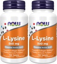 Suplemen SEKARANG, L- Lysine (L- Lysine Hydrochloride) 500 mg, Acid Amino, 100 Cacah (Paket 2)