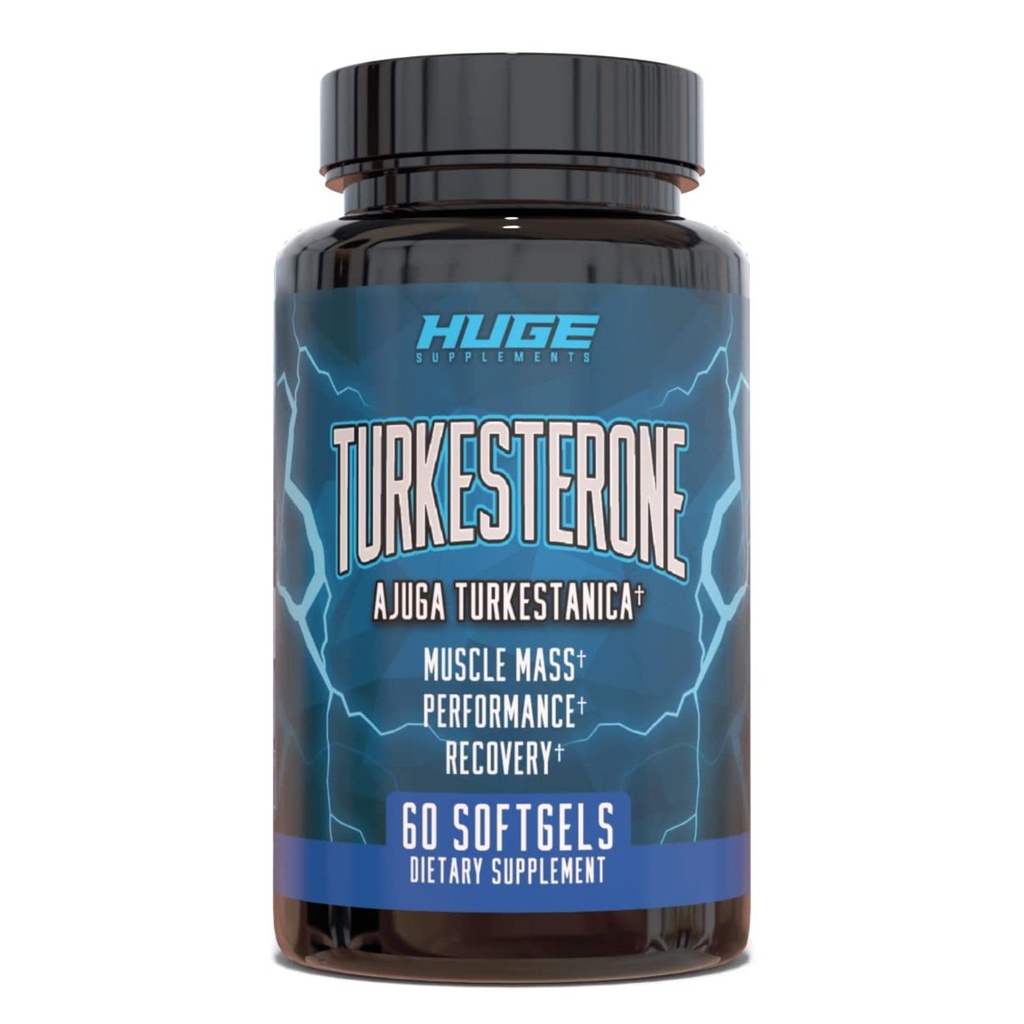 Suplemen Turkesteron (500mg) Ajuga Turkestanica, Impprove Lean Muscle Mass, Exercise Performance, Imprecovery Muscle Imprevery with Our Softgel Absorpsi Technology (60 Softgels)