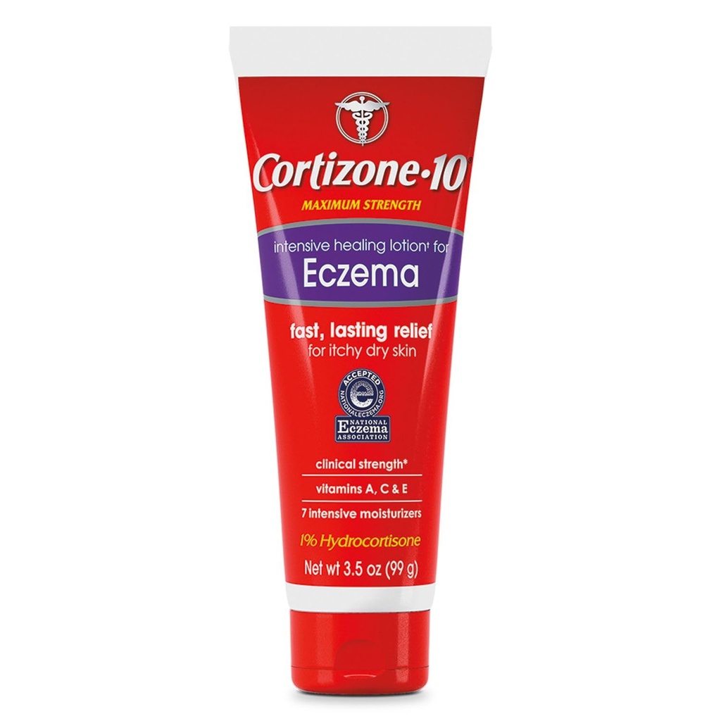 Cortizone 10 Maksimal Kekuatan Intensive Healing Lotion untuk Eczema, 3.5 oz Pack 1