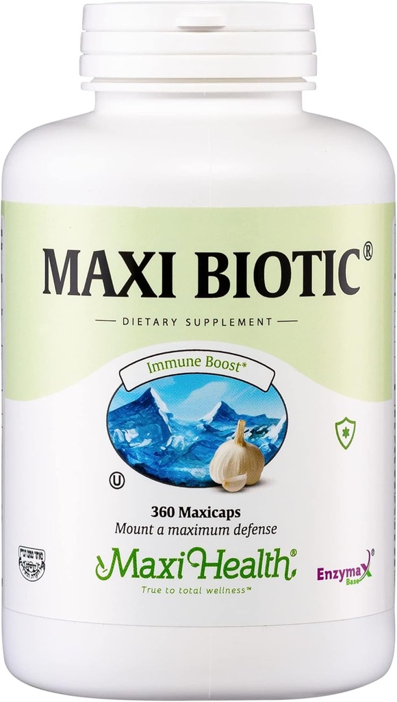 Maxi Biotic Aged Oranc Extract Capsules (360 Count), 124; Kyolic Bawang Suplemen dengan Spirulina, Echinacea, Oregano dan Enzymax - Antioksidant Alam - Dukungan Wellness