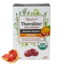 Quantum Health TheraZinc Organic Zinc Lozenges Echinacea & Honey Ammune Dukungan untuk Dewasa & Anak-anak 12 + Tentu saja Flavared Blood Orange Fast Relief dengan No Aftertaste - 25 Count