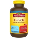 Nature Made Burp Kurang Bantuan Minyak Ikan Omega 3, 1200 mg Softgels, Omega 3 Minyak Ikan untuk Dukungan Hati Sehat, 200 Softgel, 100 Hari Supply