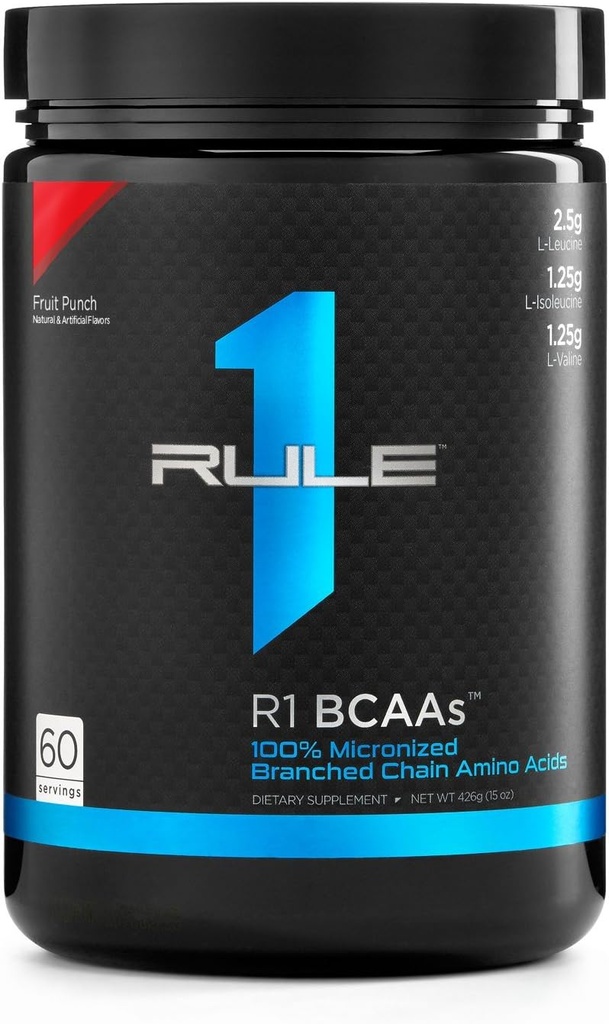Aturan Satu R1 Bcaa 60 Serving Fruit Punch, 444 Gram