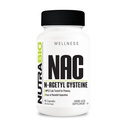 NutraBio N-Acetyl Cysteine Suplement (NAC) - 90 Kapsul, 600mg Masing-masing - Anti- Oxidant yang kuat - Dukungan Imunitas - Boost Glutathione