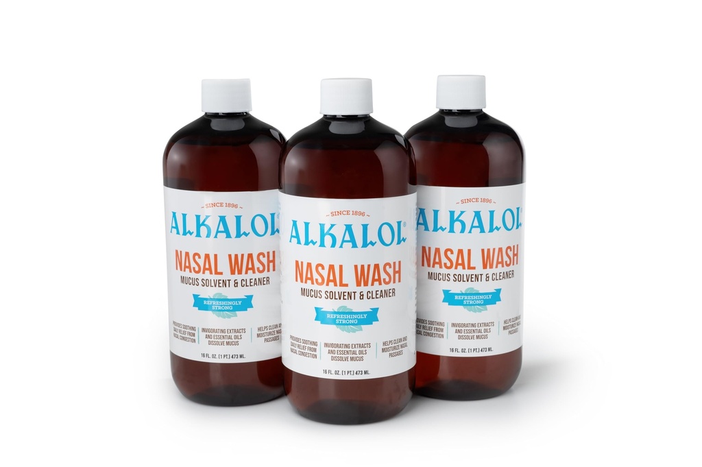 Solution Alkahol Original Nasal Wash, 16 fl oz (pak 3)