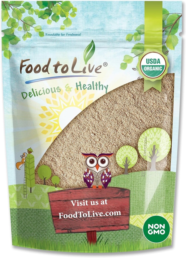 Makanan untuk Hidup Organik Ashwagandha Root Powder, 12 Ounces - Non-GMO, Finely Ground India Ginseng, Murni, Raw, Vegan. Mudah untuk Mix Adaptogenic Herb.
