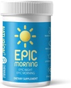 Epic Morning - Liver Detox & Repair Suplement with DHM, Milk Thistle, Vitamin C, B1, B2 & Peal - Pomegranate & Peach Flavor - 20 Cable Tablet untuk Dukungan Hati & Morning Recovery